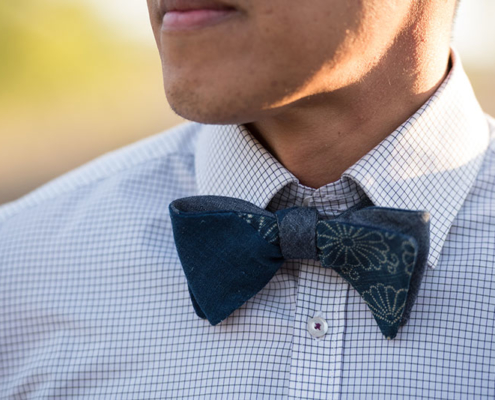 photo of a man wearing a blue bowtie from Cultural Detour