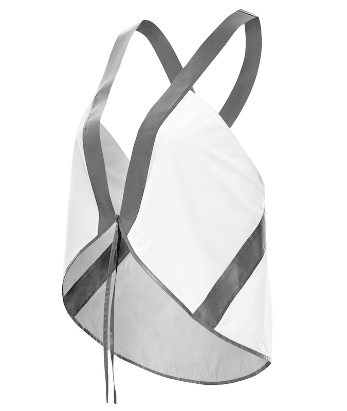 Reflective vest in white from Vespertine