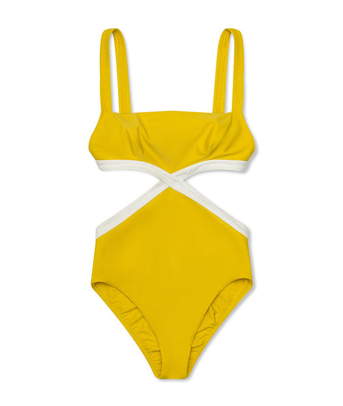 photo of the galamaar braxton one piece swimsuit in aurora colorway